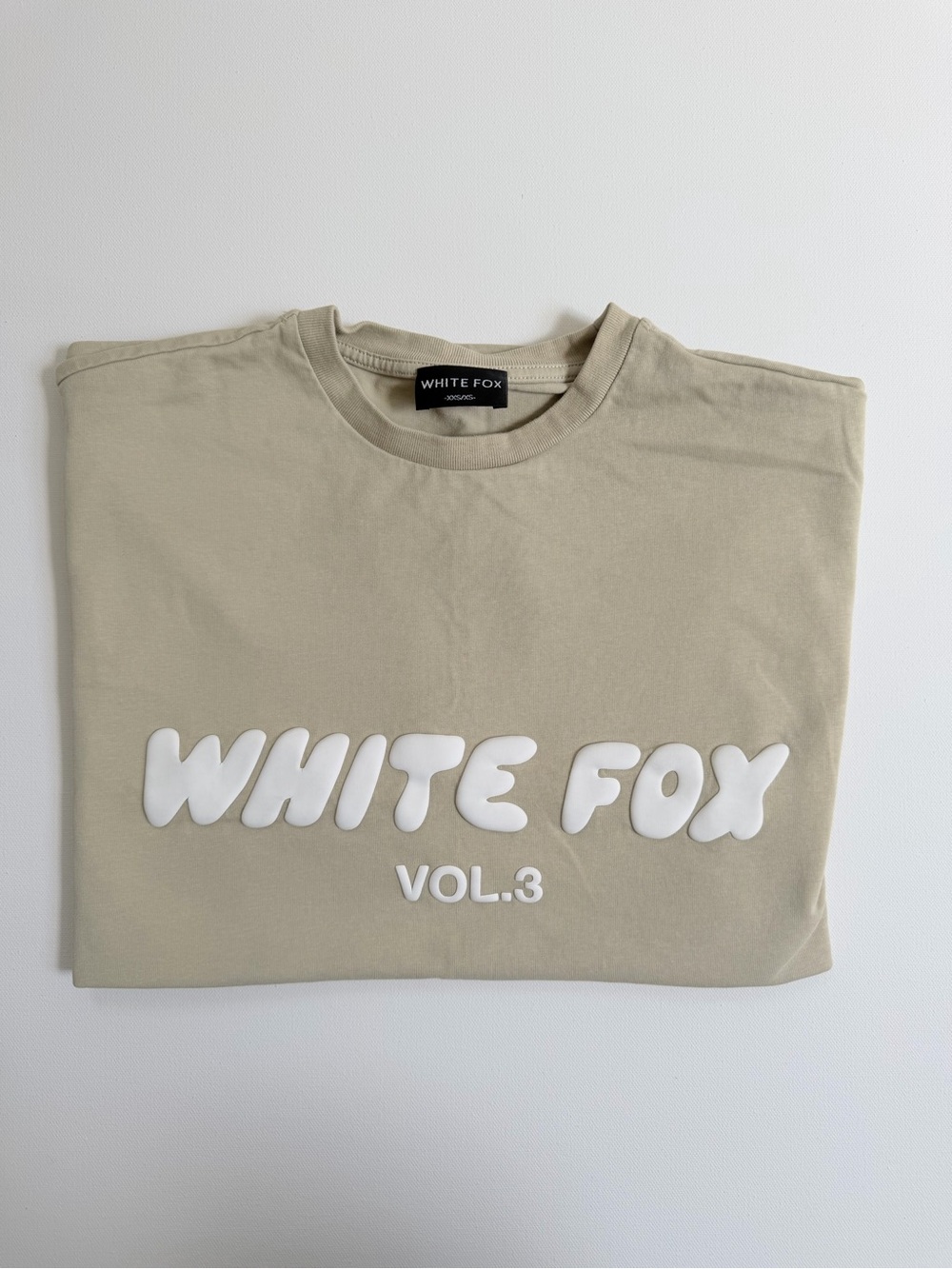 WHITE FOX 🦊 🤍 XXS/XS Boyfriemd tshirt Tan